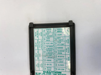 1998-2002 ISUZU TROOPER INTERIOR CABIN FUSE BOX COVER LID DOOR PANEL BLACK OEM
