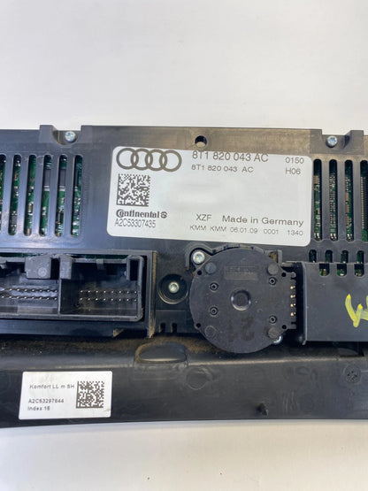 2008-2014 AUDI A5 QUATTRO 09-12 AUDI A4 HVAC A/C CLIMATE CONTROL 8T1-820-043-AC