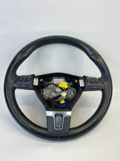 2010 VW PASSAT 2009-2017 VW CC STEERING WHEEL W/ CONTROL SWITCHES LEATHER OEM