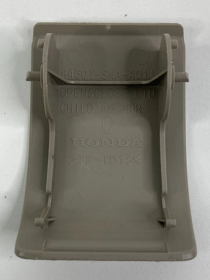 06-11 HONDA CIVIC REAR DECK LID CHILD SEAT ANCHOR COVER PLATE 84501SNAA011 OEM