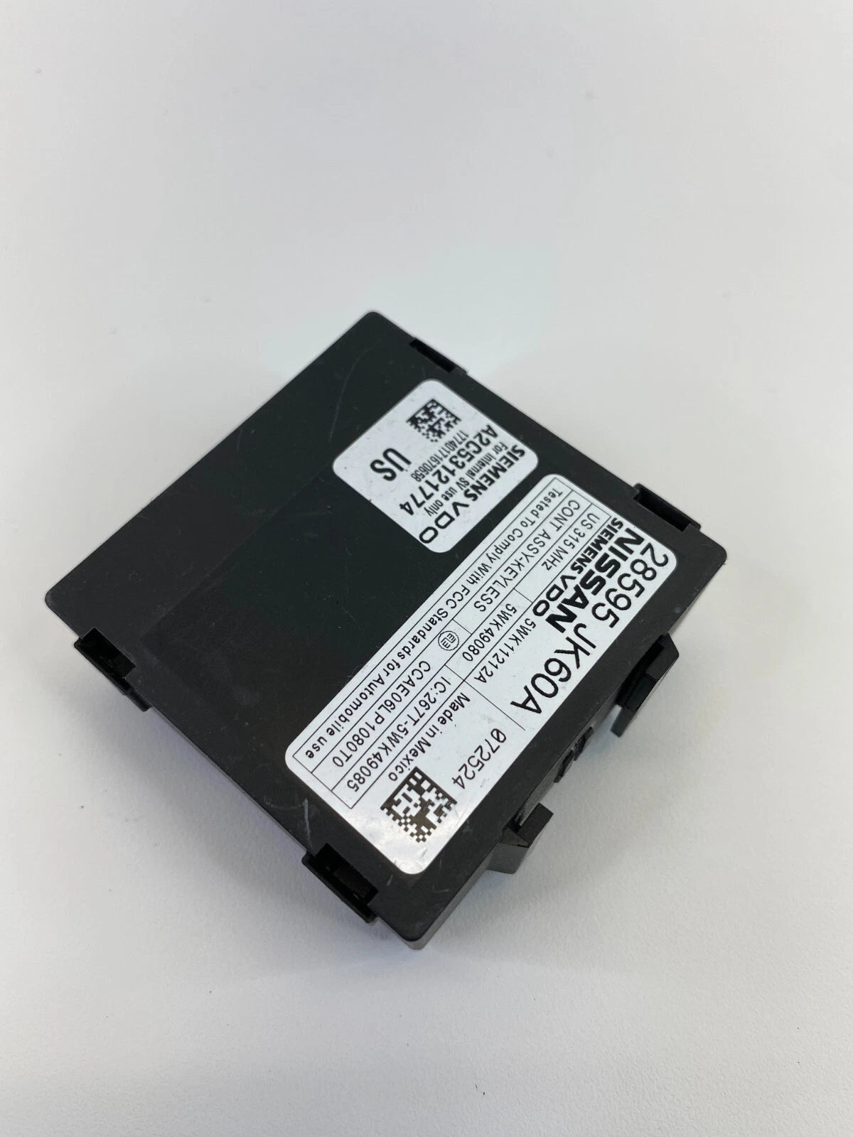 07 08 INFINITI G35 08-13 G37 ANTI THEFT KEYLESS CONTROL MODULE UNIT 28595-JK60A