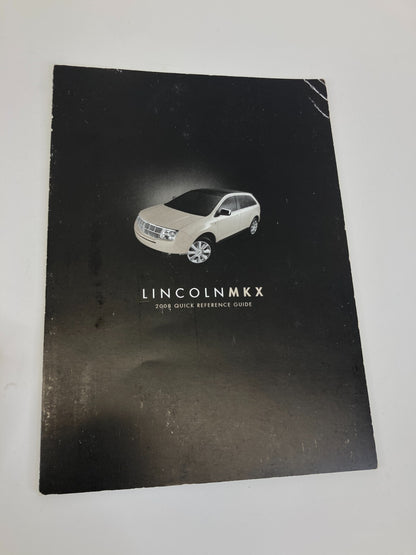2008 Lincoln MKX Owners Manual Reference Guide Warranty Information w/ Case Set