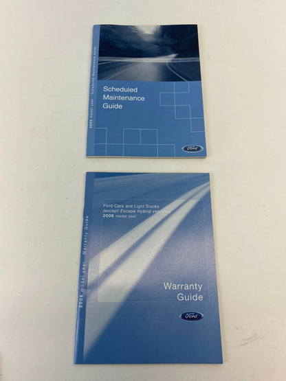 2008 FORD FUSION OWNERS MANUAL SET WITH CASE WARRANTY MAINTENANCE GUIDE OEM