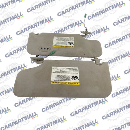 07-10 FORD EDGE FRONT LEFT RIGHT SUN VISOR SET GARAGE DOOR OPENER HOMELINK OEM