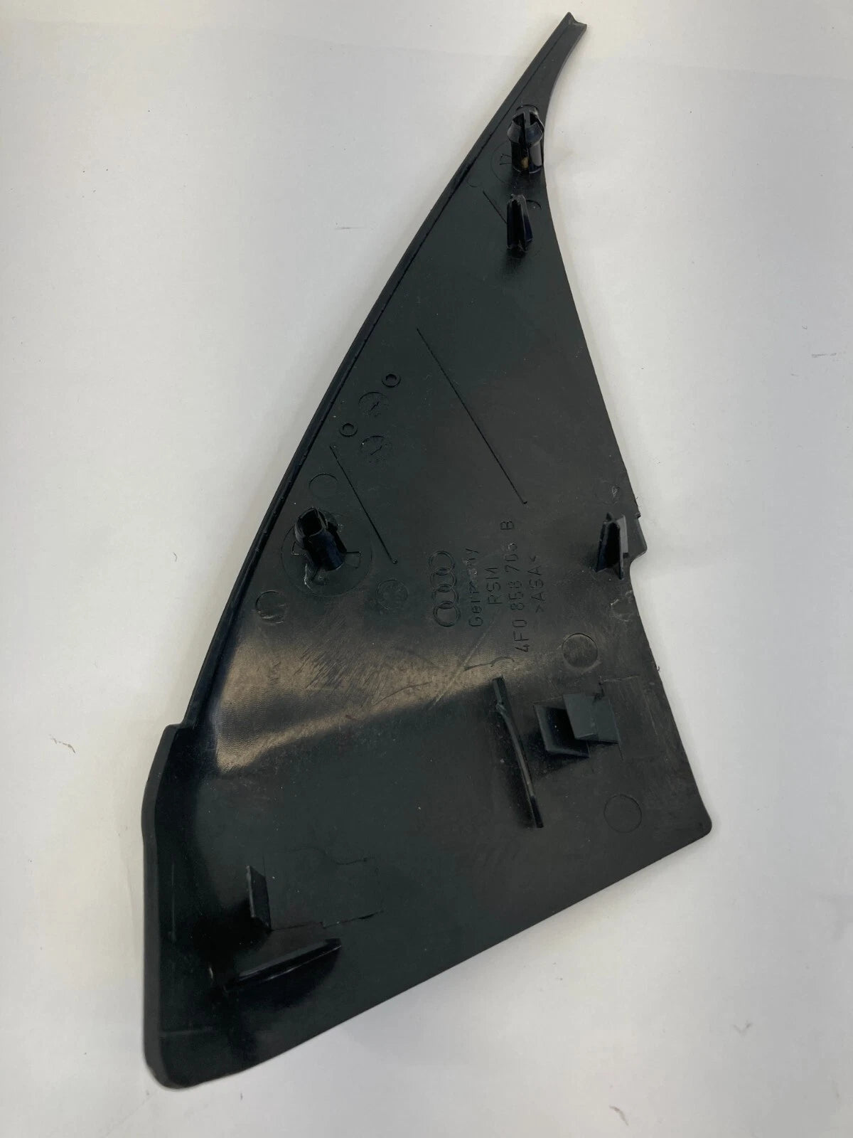 2006-2011 AUDI A6 FRONT LEFT SIDE INNER DOOR MIRROR COVER TRIM 4F0-858-705-B OEM