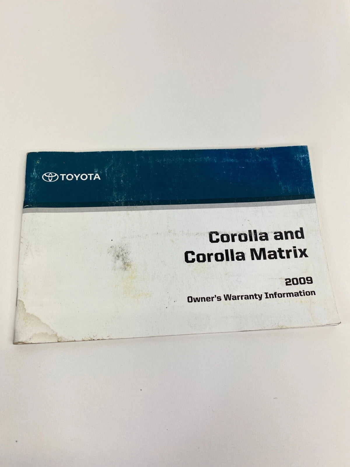 2009 TOYOTA COROLLA OWNERS MANUAL WARRANTY INFORMATION REFERENCE GUIDE SET OEM