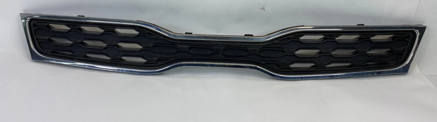 2012-2015 KIA RIO FRONT BUMPER CENTER UPPER GRILL GRILLE W/ SURROUND CHROME OEM