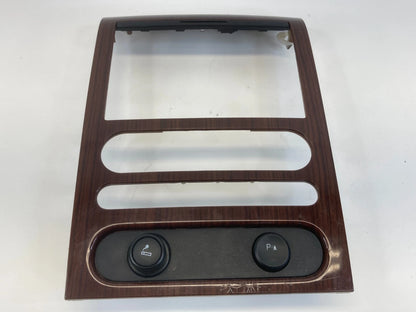 2004-2008 FORD F150 CENTER DASH RADIO BEZEL TRIM PANEL WOODGRAIN 6L302SASMEB OEM
