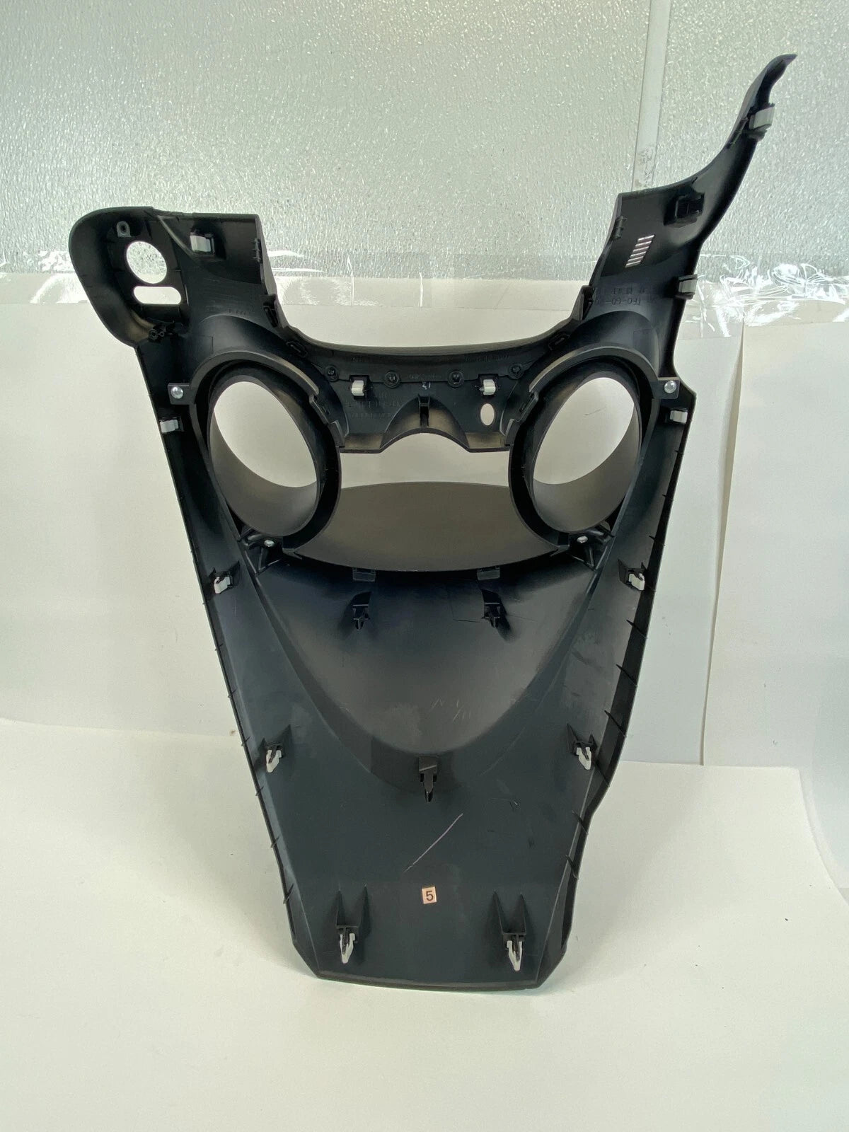 09-13 HONDA FIT UPPER DASH SPEEDOMETER CLUSTER BEZEL COVER TRIM 77200TF0G021 OEM