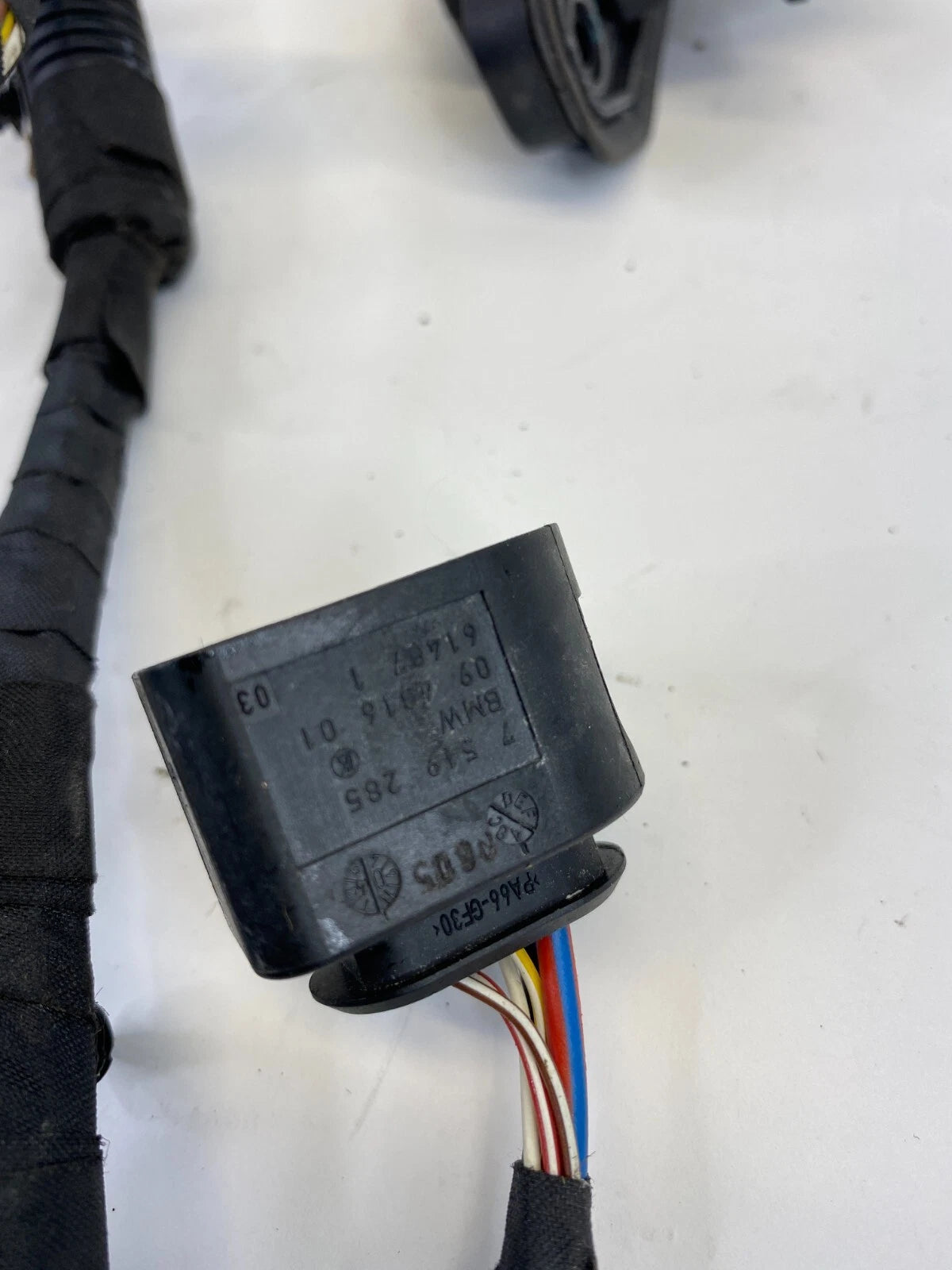 2006 2007 BMW 530I FRONT RIGHT SIDE DOOR WIRING WIRE HARNESS CABLE 6925924 OEM
