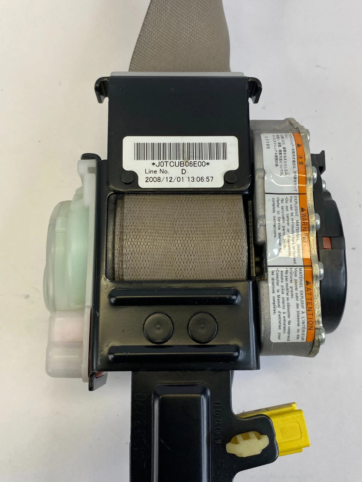 2006-2011 HONDA CIVIC SEDAN FRONT RIGHT PASSENGER SEAT BELT RETRACTOR ASSY OEM