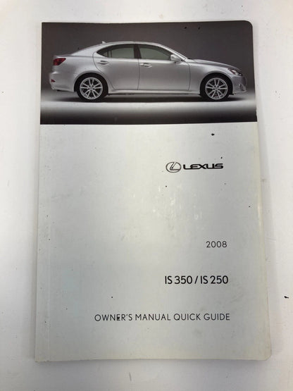2008 LEXUS IS250 BASE 2.5L V6 OWNER'S OWNERS MANUAL GUIDE BOOK W/ CASE OEM