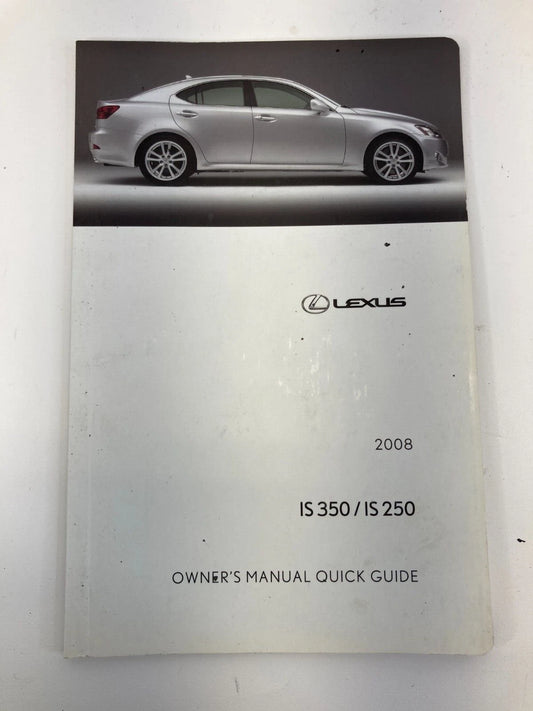 2008 LEXUS IS250 2.5L V6 OWNERS MANUAL SET AND GUIDE BOOK WITH CASE OEM
