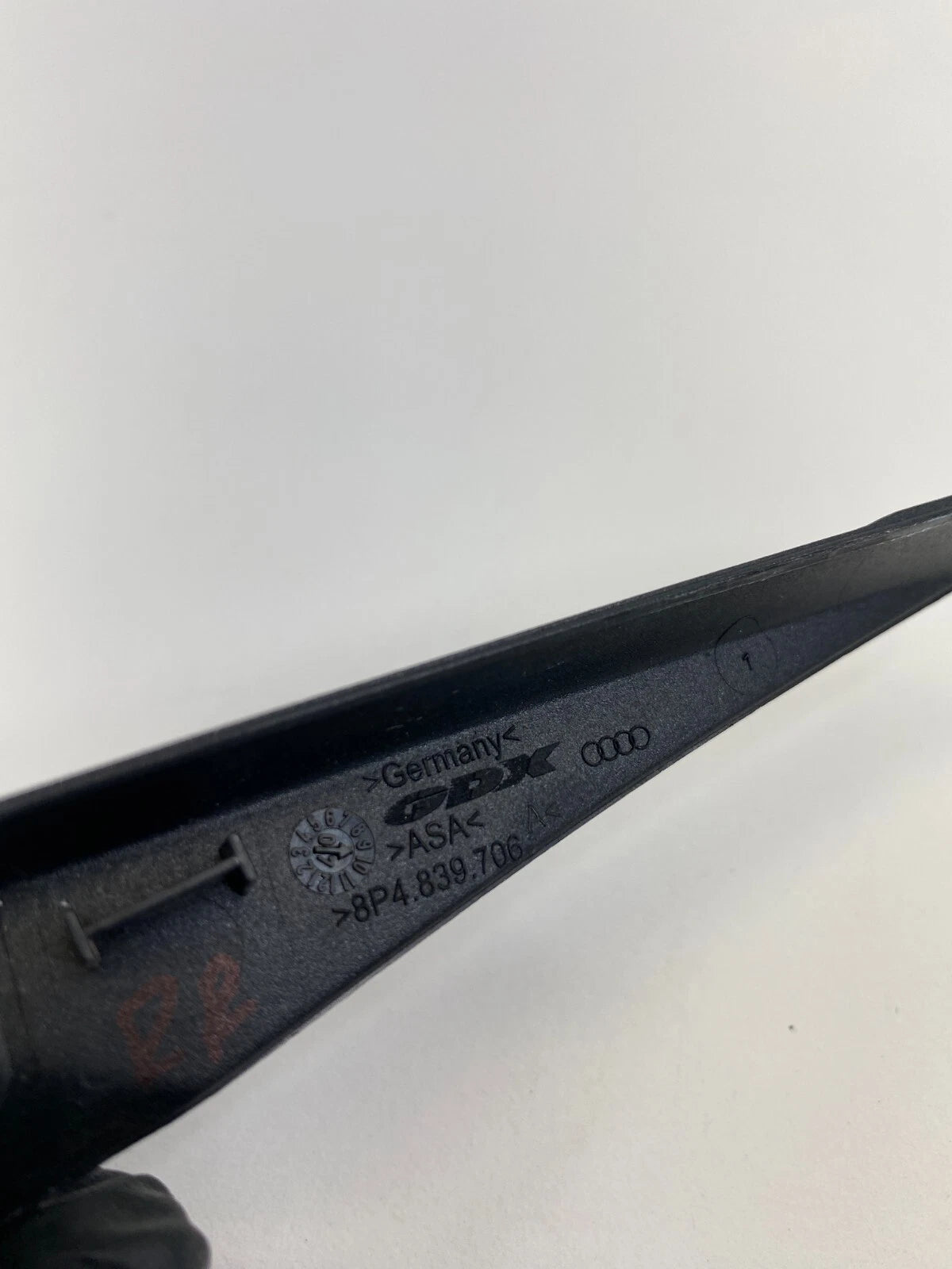 2006-2013 AUDI A3 REAR RIGHT UPPER SIDE DOOR PANEL TRIM BEZEL 8P4839706 OEM