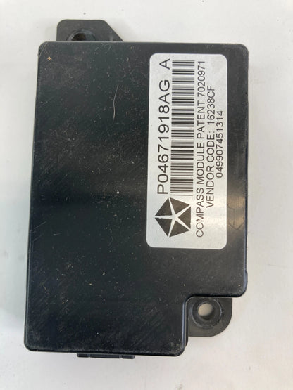 2009-2020 DODGE GRAND CARAVAN COMPASS CONTROL MODULE UNIT 04671918AG OEM