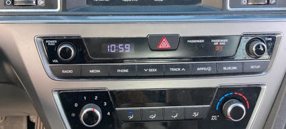 2015-2017 HYUNDAI SONATA CENTER DASH RADIO AUDIO CONTROL HAZARD PANEL BEZEL OEM
