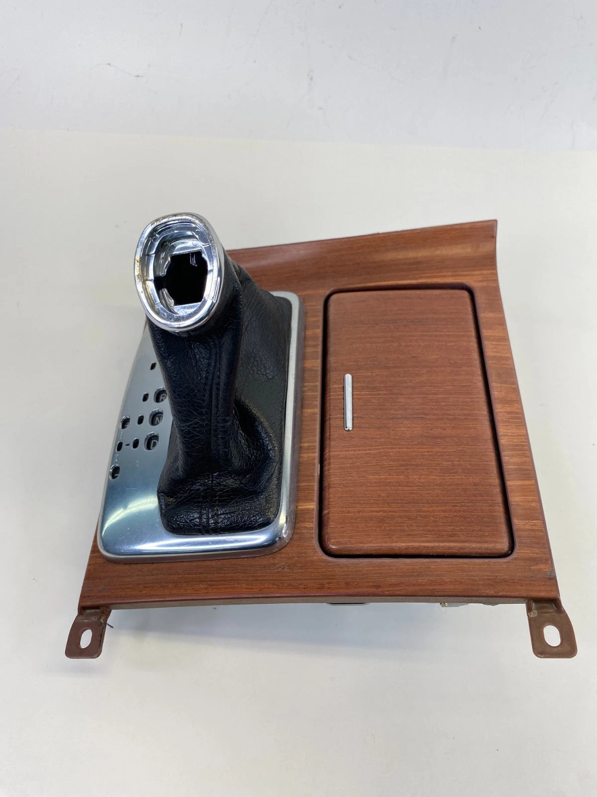 2006-2008 INFINITI M35 AUTO TRANS CENTER CONSOLE SHIFT SHIFTER BOOT & BEZEL WOOD