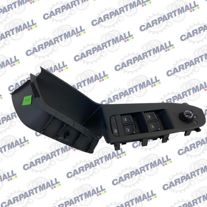 2009-2016 Audi A4 Quattro Front Left Driver Master Window Switch Button W/ Bezel