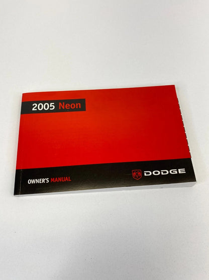 2005 05 DODGE NEON OWNER'S MANUAL & WARRANTY INFORMATION GUIDE BOOK W/ CASE OEM