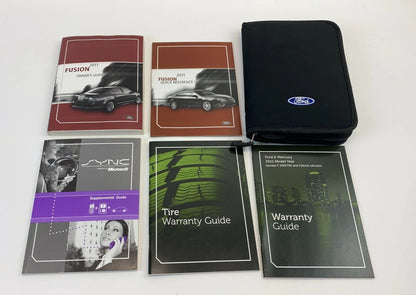 2011 11 FORD FUSION SEDAN OWNER'S MANUAL WARRANTY GUIDE BOOK W/ CASE OEM