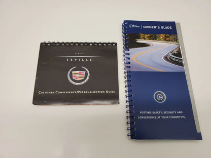 2001 01 CADILLAC SEVILLE OWNERS MANUAL BOOKS SET ONSTAR GUIDE & SUPPLEMENTS OEM
