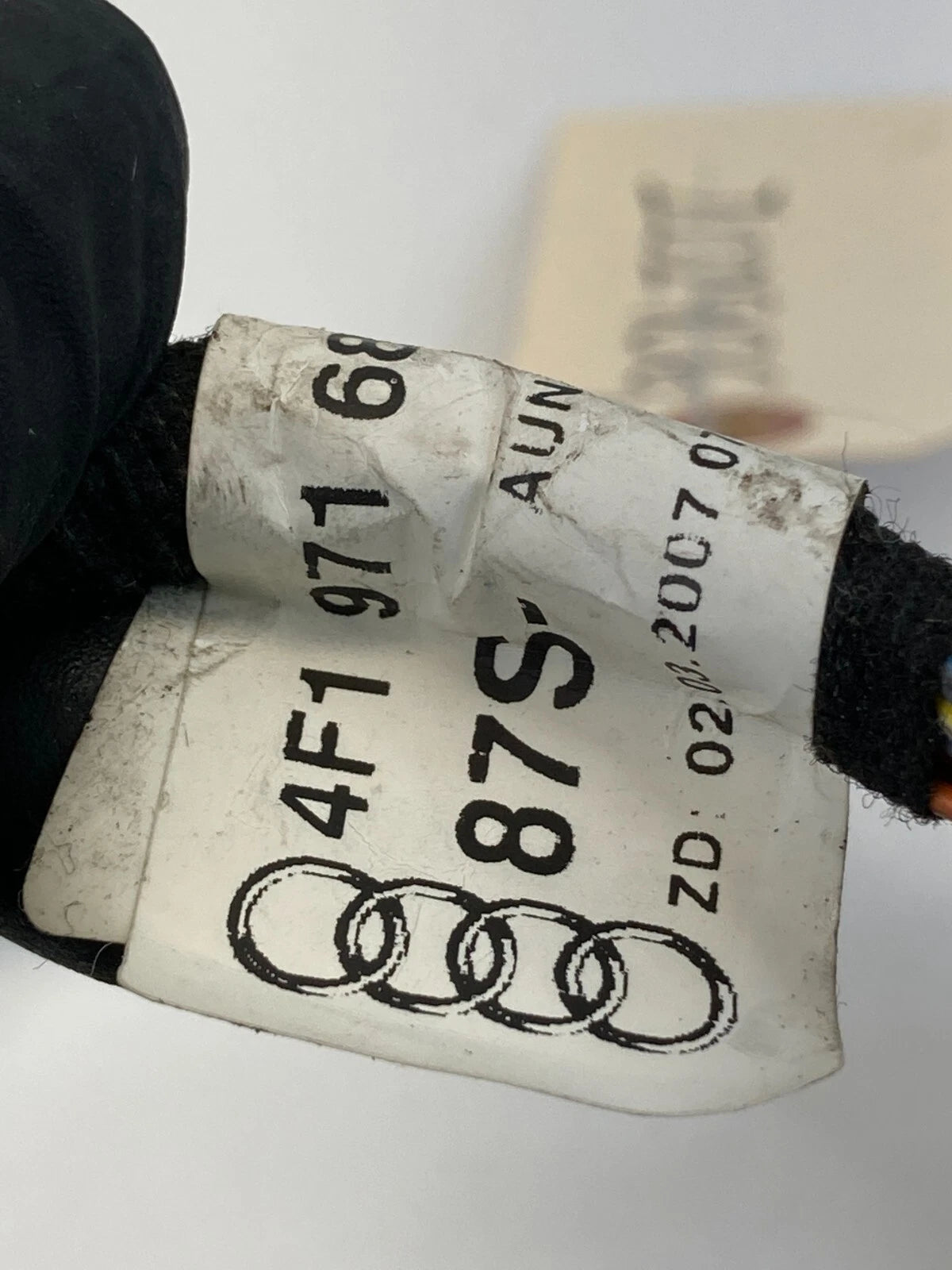 05 06 07 08 AUDI A6 REAR LEFT SIDE DOOR WIRING WIRE HARNESS 4F1-971-687 OEM