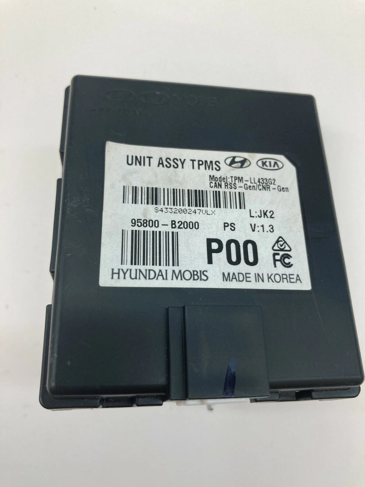 14-16 KIA SOUL TIRE PRESSURE MONITOR SENSOR TPMS CONTROL MODULE 95800-B2000 OEM