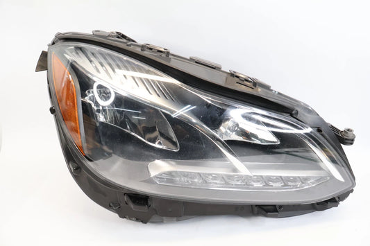 14-16 MERCEDES E350 RH PASSENGER HALOGEN HEADLIGHT HEADLAMP DRL 2128209459 OEM