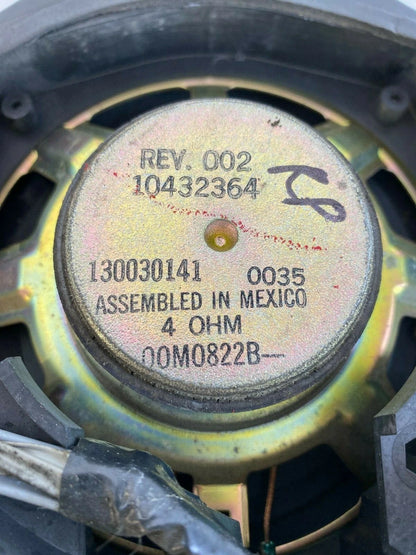 2001-2005 PONTIAC AZTEK REAR RIGHT DOOR SPEAKER SOUND SYSTEM 10432364 10414661