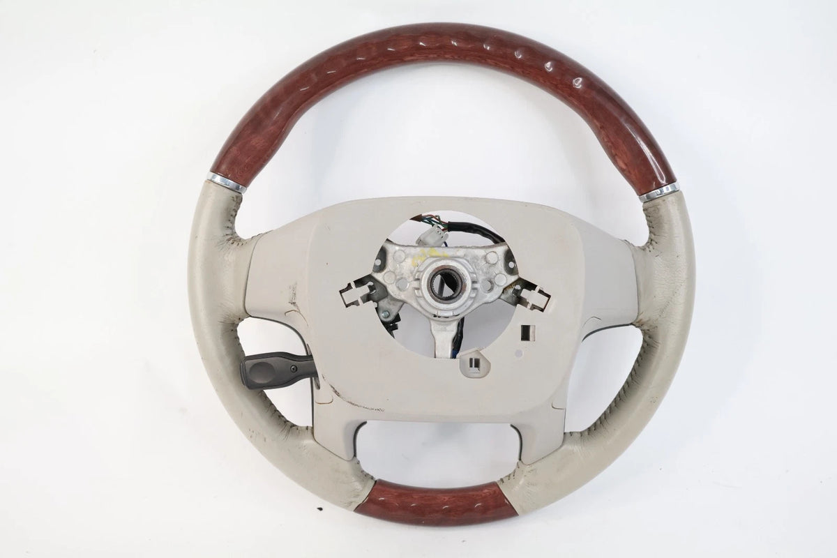2011-2015 TOYOTA SIENNA STEERING WHEEL W CRUISE & AUDIO CONTROL LEATHER WOOD OEM