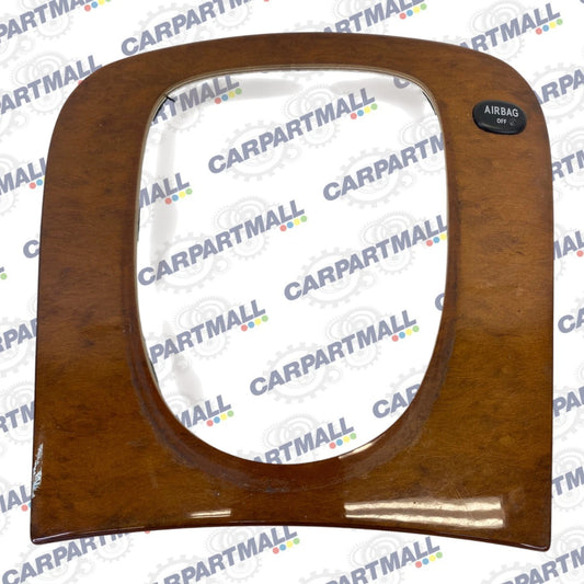 2000-2006 MERCEDES S430 SHIFTER BEZEL WOOD TRIM WITH BOTON LIGHT OEM 2088201001