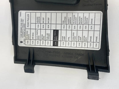 09-14 NISSAN MURANO DASH INTERIOR CABIN PANEL FUSE BOX DOOR COVER 68964-1AA0A