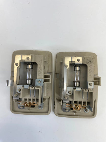 02 03-06 Lexus ES300 ES330 Front RH LH Roof Sun Visor Vanity Light Lamp Set Pair