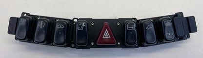 2000-2002 MERCEDES-BENZ S430 DASH PANEL CONTROL HAZARD ESP DOOR LOCK SWITCHES