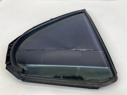 08-17 MITSUBISHI LANCER RR RIGHT QUARTER DOOR WINDOW GLASS W WEATERSTRIP 5740A04