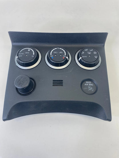 08-13 NISSAN ROGUE AC HVAC TEMPERATURE CLIMATE CONTROL SWITCH W BEZEL 275001VK0A