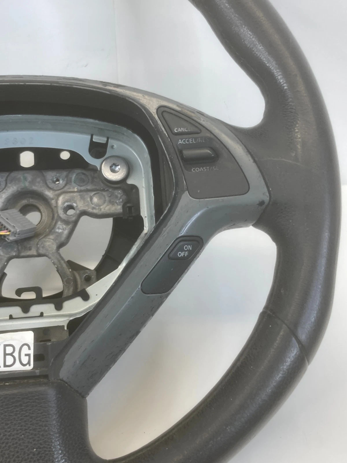2007 2008 INFINITI G35 SEDAN LEATHER STEERING WHEEL W/ AUDIO CRUISE CONTROLS OEM