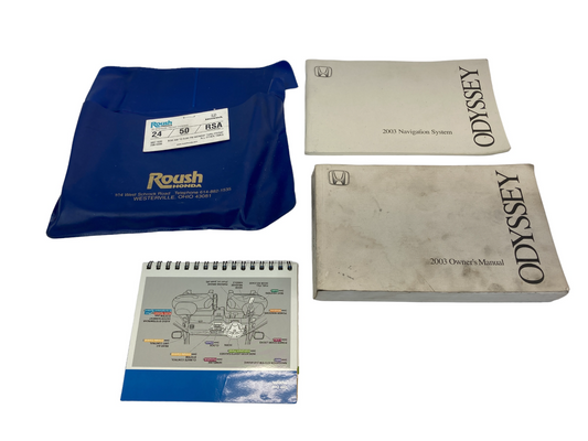 2003 03 Honda Odyssey Owners Manual Consumer Info Warranty Book w/ Case OEM