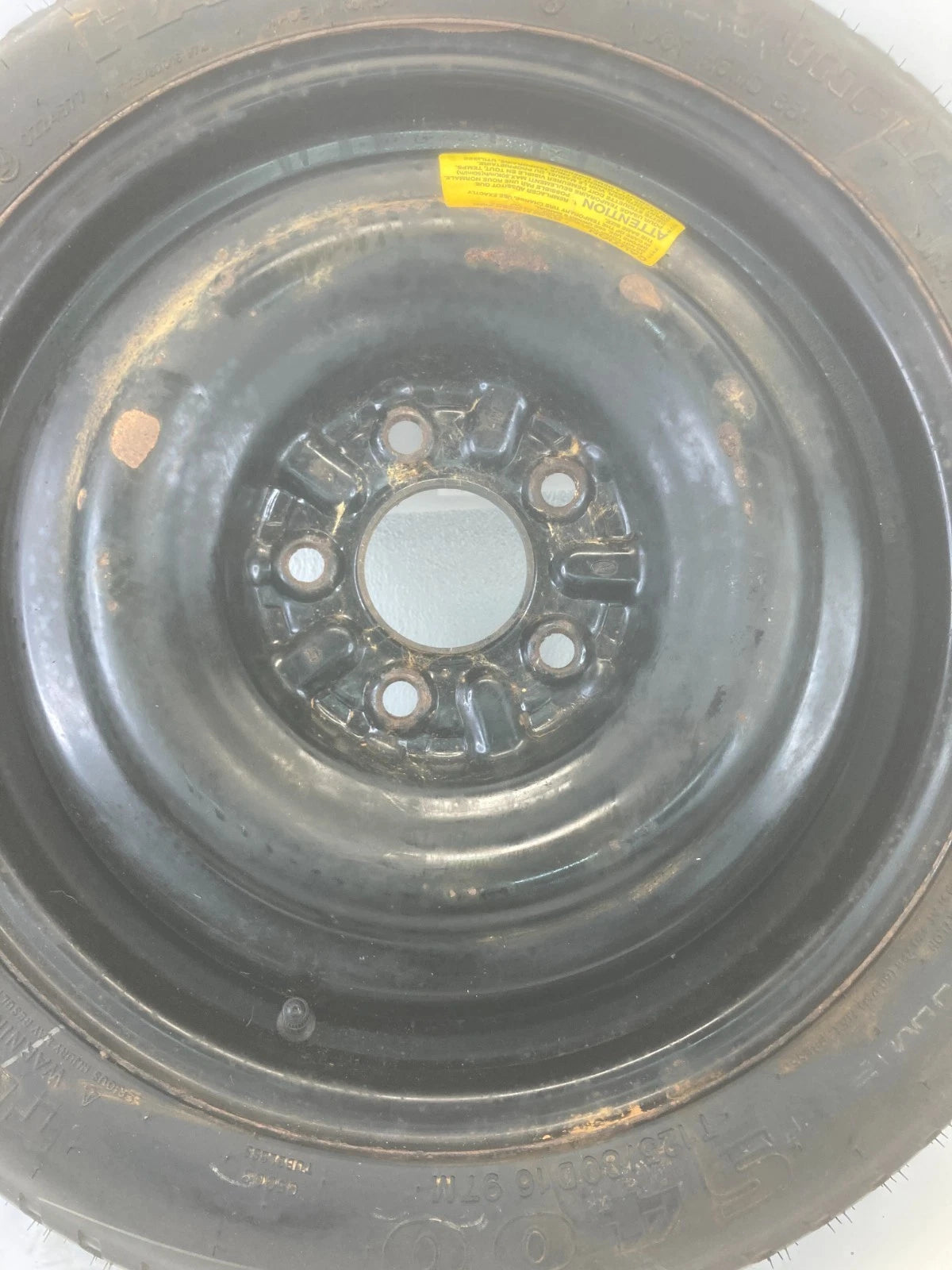 2006-2014 HYUNDAI SONATA EMERGENCY SPARE TIRE WHEEL COMPACT DONUT T125/80D16 97M