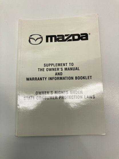 2003 03 Mazda 6 Mazda6 Owners Manual User Guide Warranty Information w/ Case Set