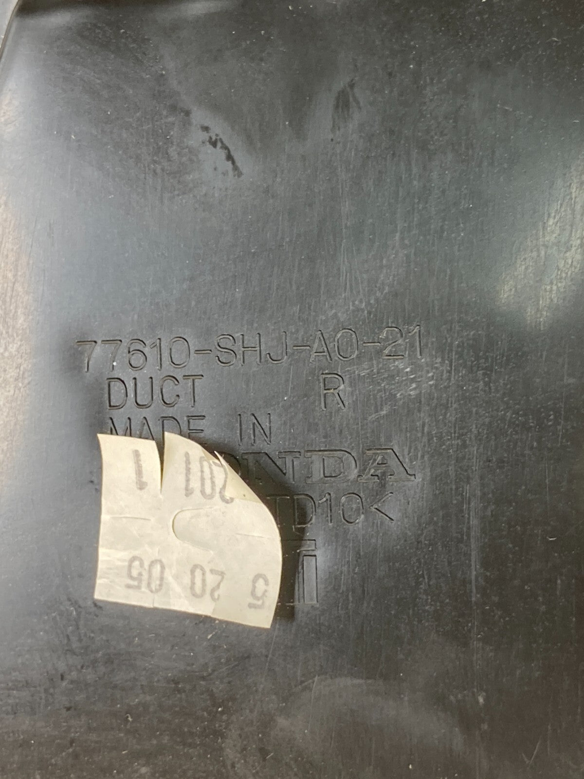 2005-2010 Honda Odyssey Dash Right AC Air Vent Grille Outlet 77610-SHJ-A0-21 OEM