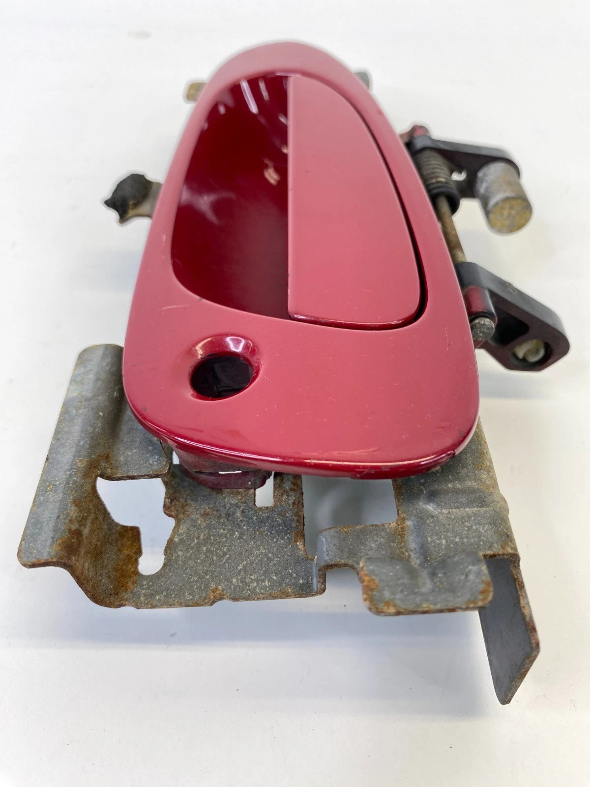 2003-2007 HONDA ACCORD COUPE FRONT LEFT DRIVER EXTERIOR DOOR HANDLE RED OEM