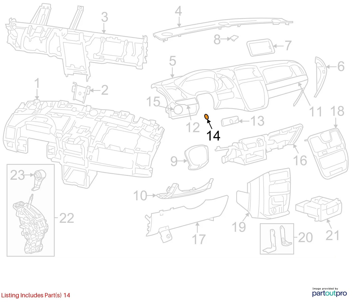 2011-2016 CHRYSLER TOWN & COUNTRY HEADLIGHT CONTROL SWITCH LEFT OEM 1PE41DX9AB
