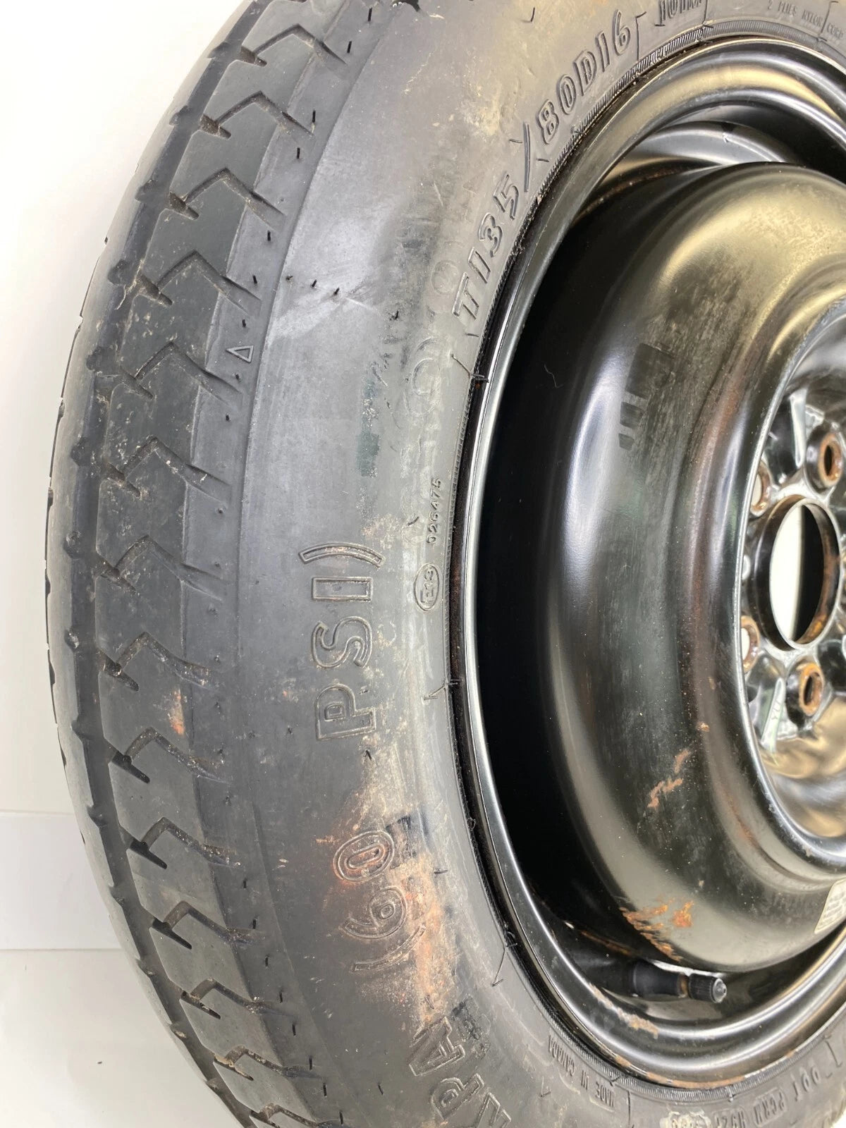 08-12 HONDA ACCORD SPARE TIRE 16" R16 WHEEL COMPAT DONUT T135/80D16 101M 16X4