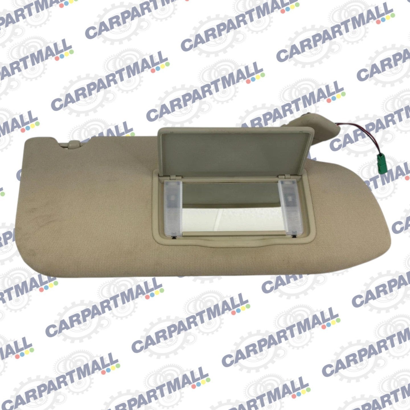 2013-2019 Ford Taurus Right Side Sunvisor Passenger Sun Visor Illuminated Beige