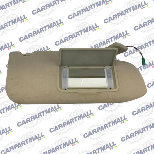 2013-2019 Ford Taurus Right Side Sunvisor Passenger Sun Visor Illuminated Beige