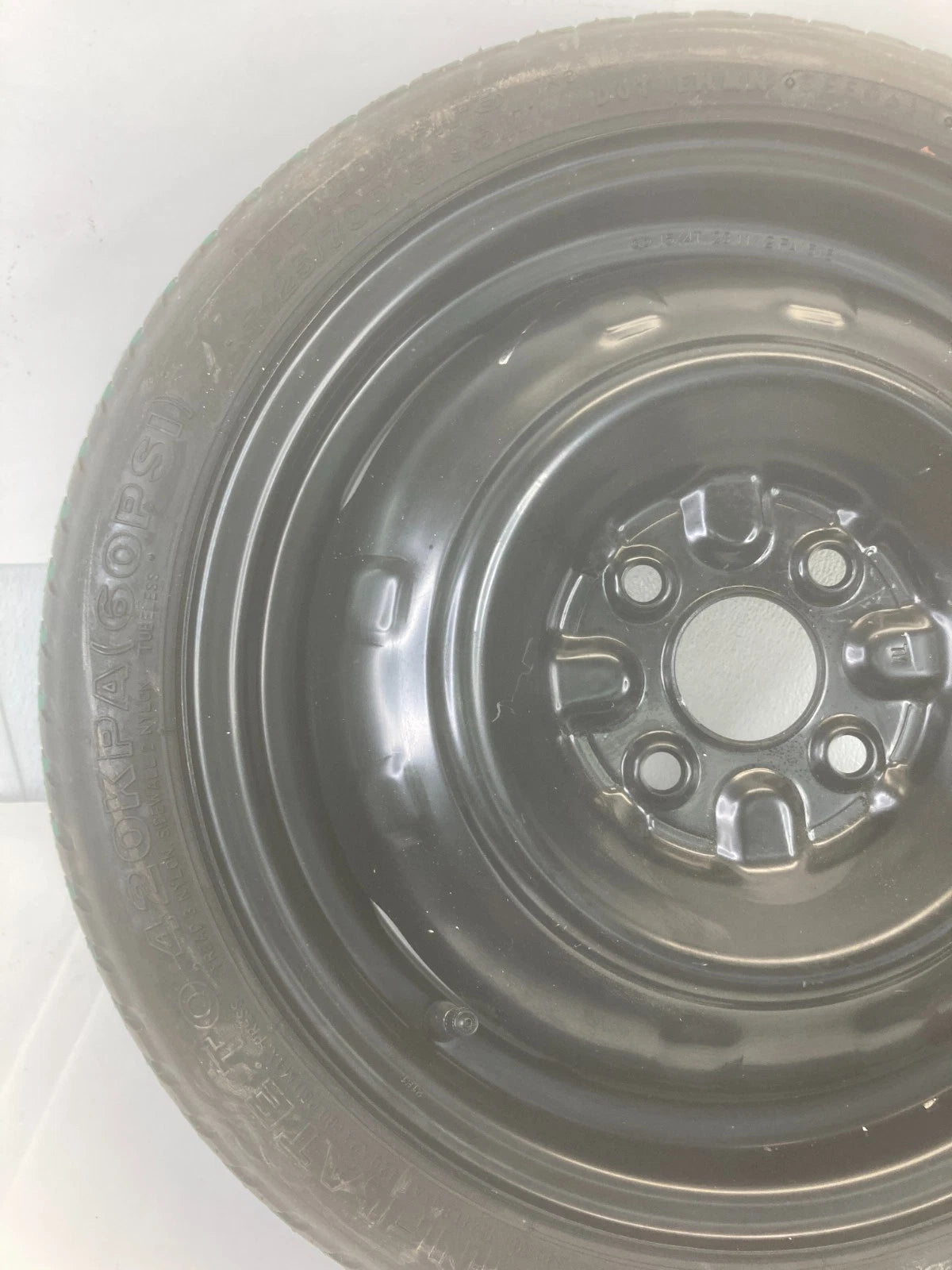 06-11 TOYOTA YARIS EMERGENCY SPARE TIRE COMPACT DONUT WHEEL T125/70D15 95M OEM