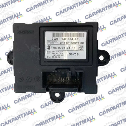 2009 09 JAGUAR XF REAR RIGHT SIDE DOOR CONTROL COMPUTER MODULE 7G9T-14B534-AE