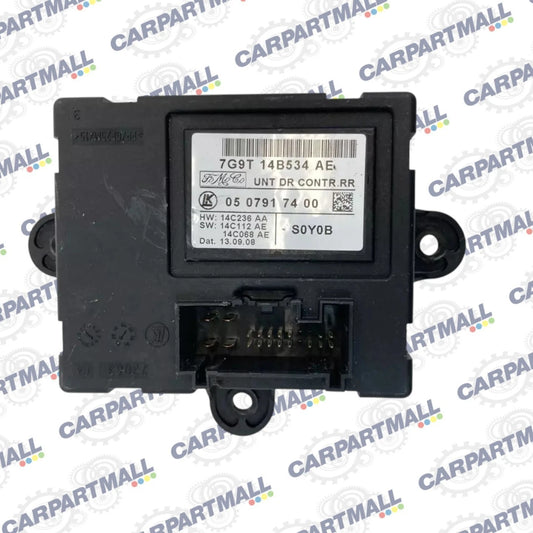2009 09 JAGUAR XF REAR RIGHT SIDE DOOR CONTROL COMPUTER MODULE 7G9T-14B534-AE