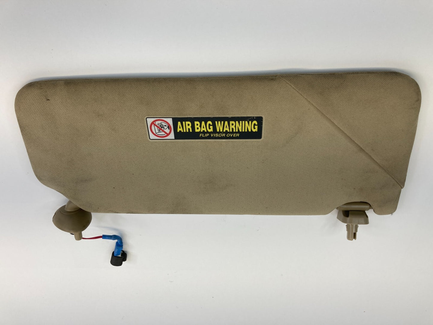 08-10 Honda Accord Driver Left Sun Visor Shade w/ Mirror Illuminated Ivory OEM